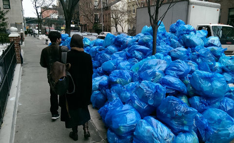 Recycling on sale bags nyc